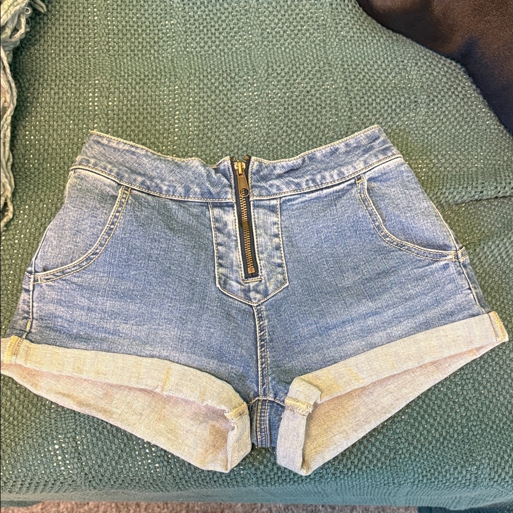 PacSun Blue Jean Shorts with Zipper